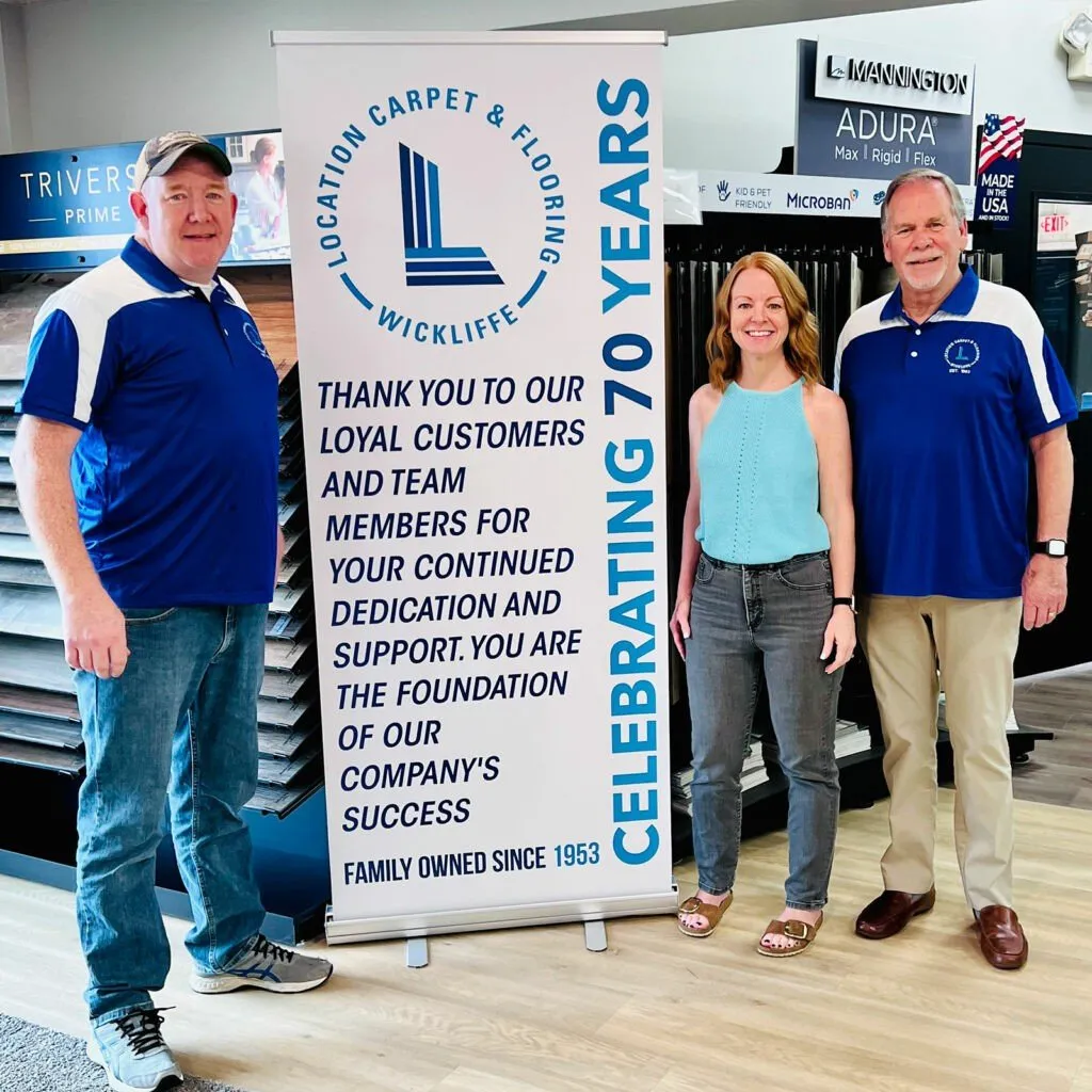 Celebrating 70 years | Location Carpet & Flooring